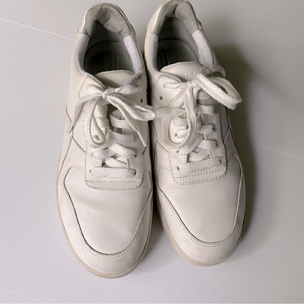 Everlane original Court Sneaker shoes White Leather upper Unisex Size 8.5